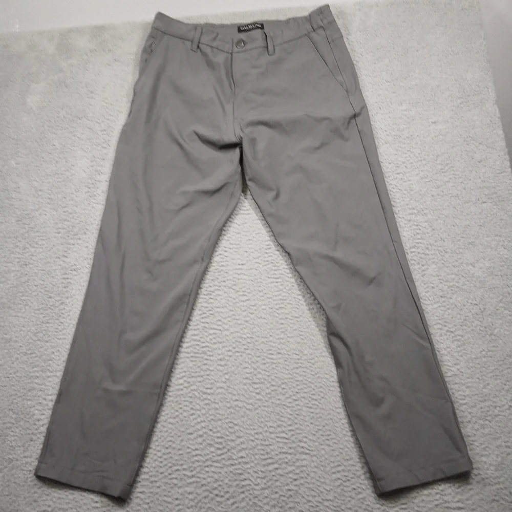 Marc New York Andrew Marc Men Tech Performance Chino Pants 36x34 Gray EUC‎